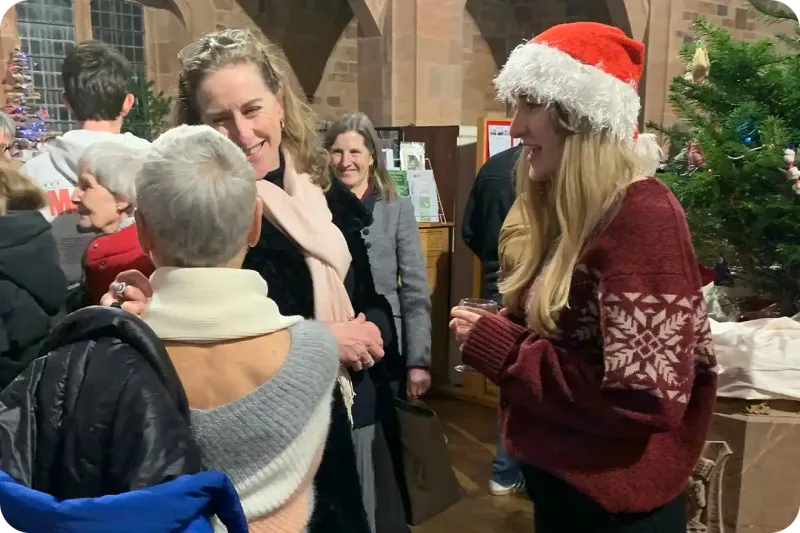 Another image of people enjoying a drink and socialising.